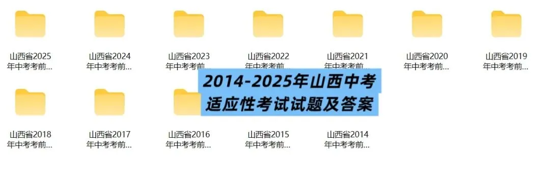 2026山西中考备考|往年中考真题、省适应、一二模等试题汇总! 第3张