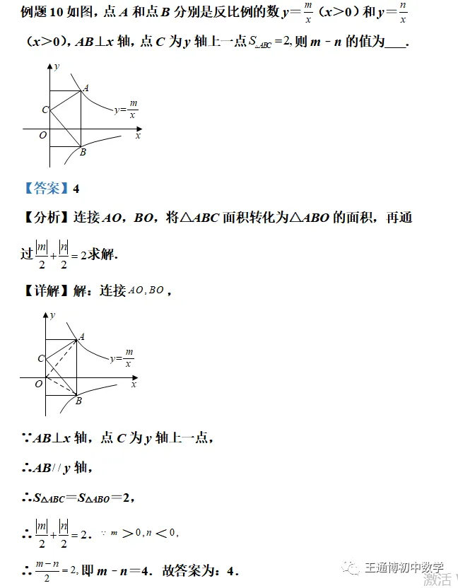 中考数学专题---反比例函数K的几何意义模型【全】 第19张