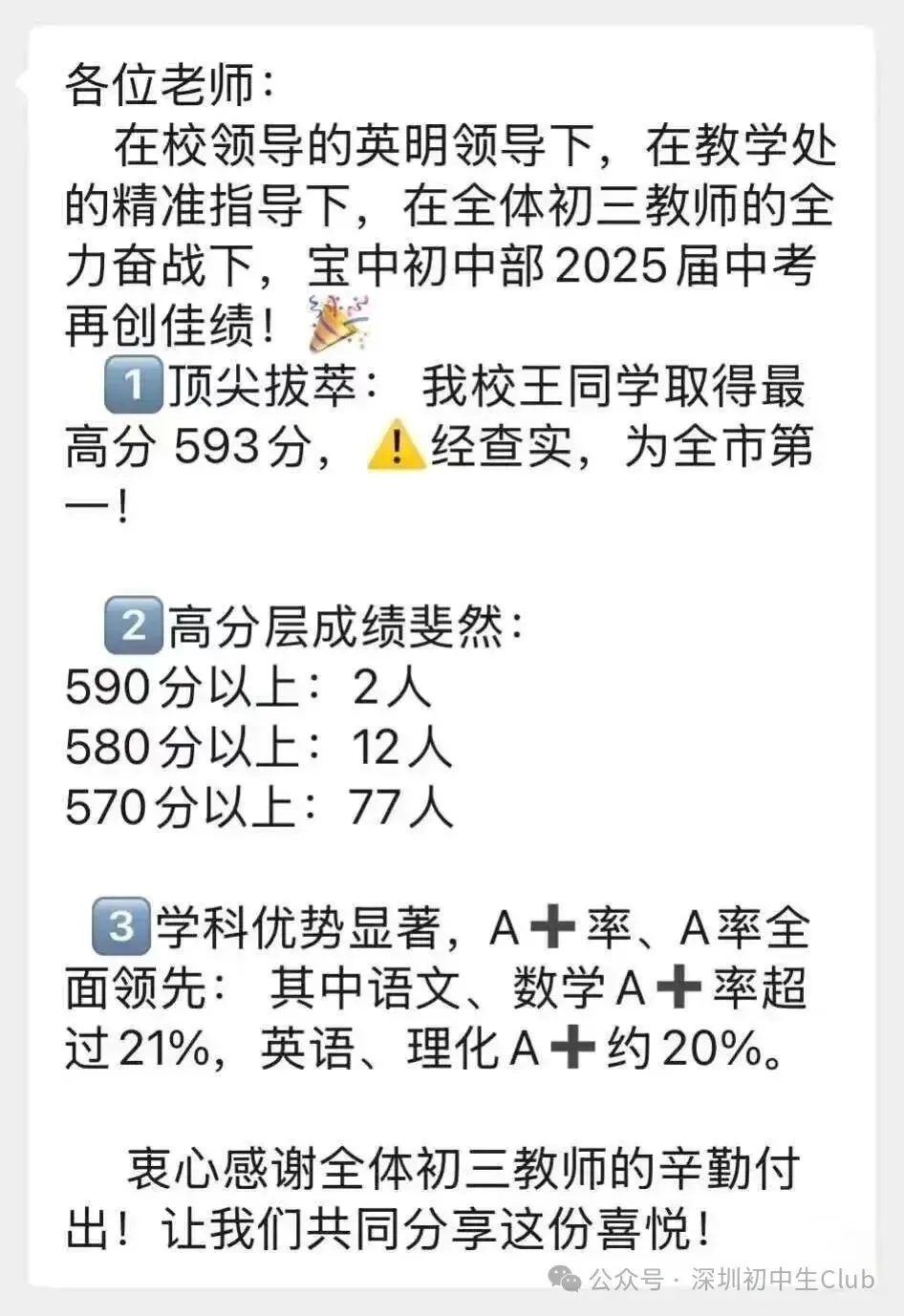 深圳中考喜报最新汇总!成绩定位/填志愿必备! 第11张