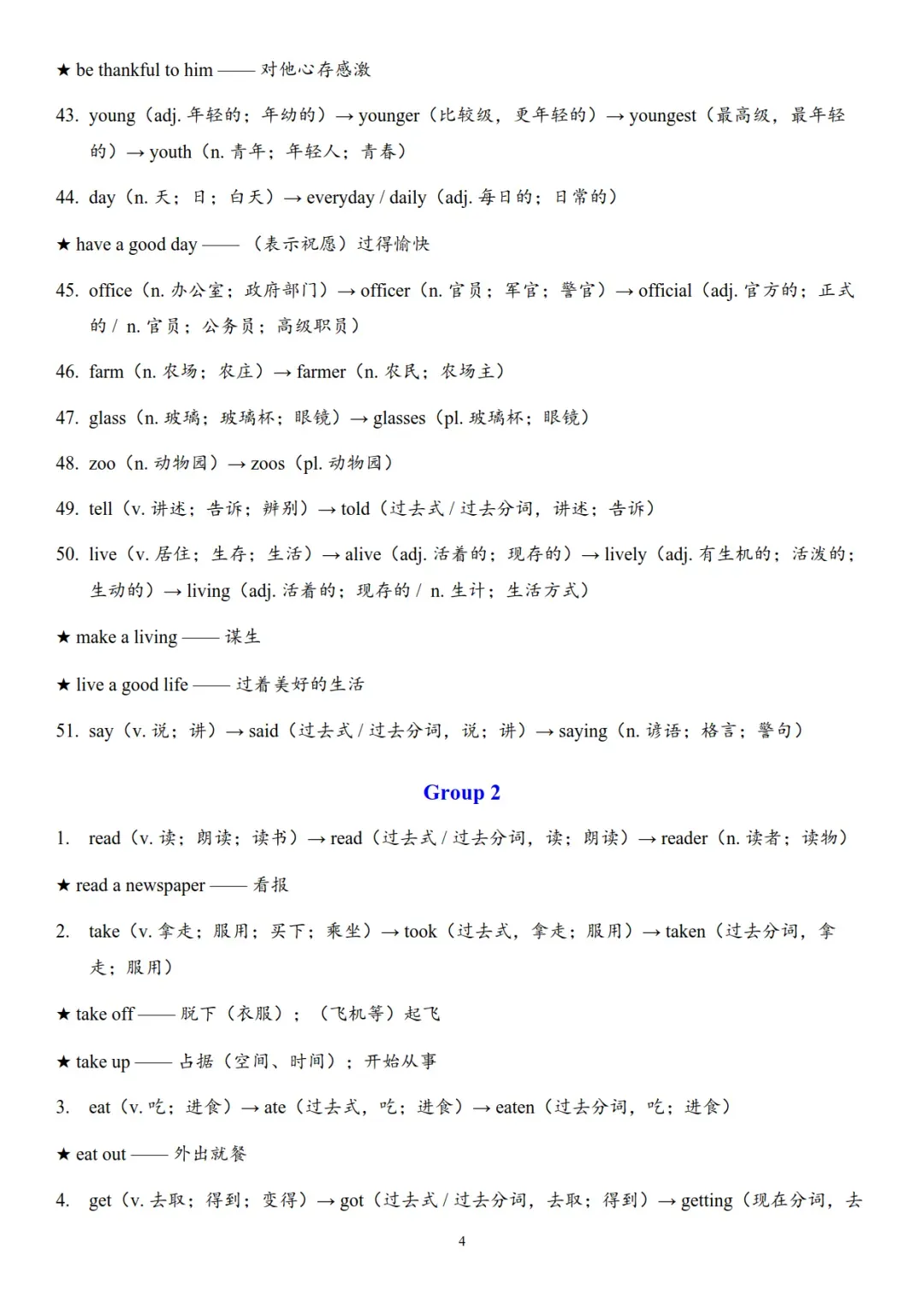 2026年中考英语词性转换背诵清单,不要错过! 第4张
