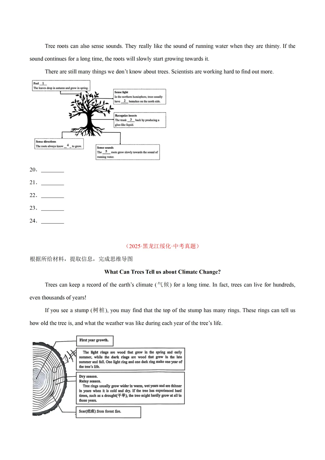 中考英语复习《任务型阅读-完成句子、短文和信息摘录》专项练习,2026新版,附带答案,高清可打印 第5张