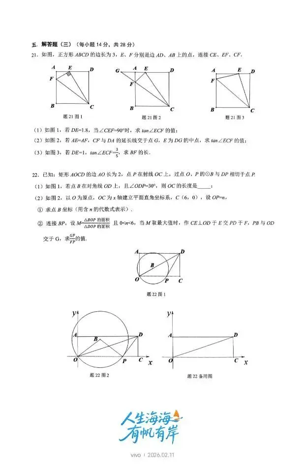 初三中考数学压轴题合集 第13张
