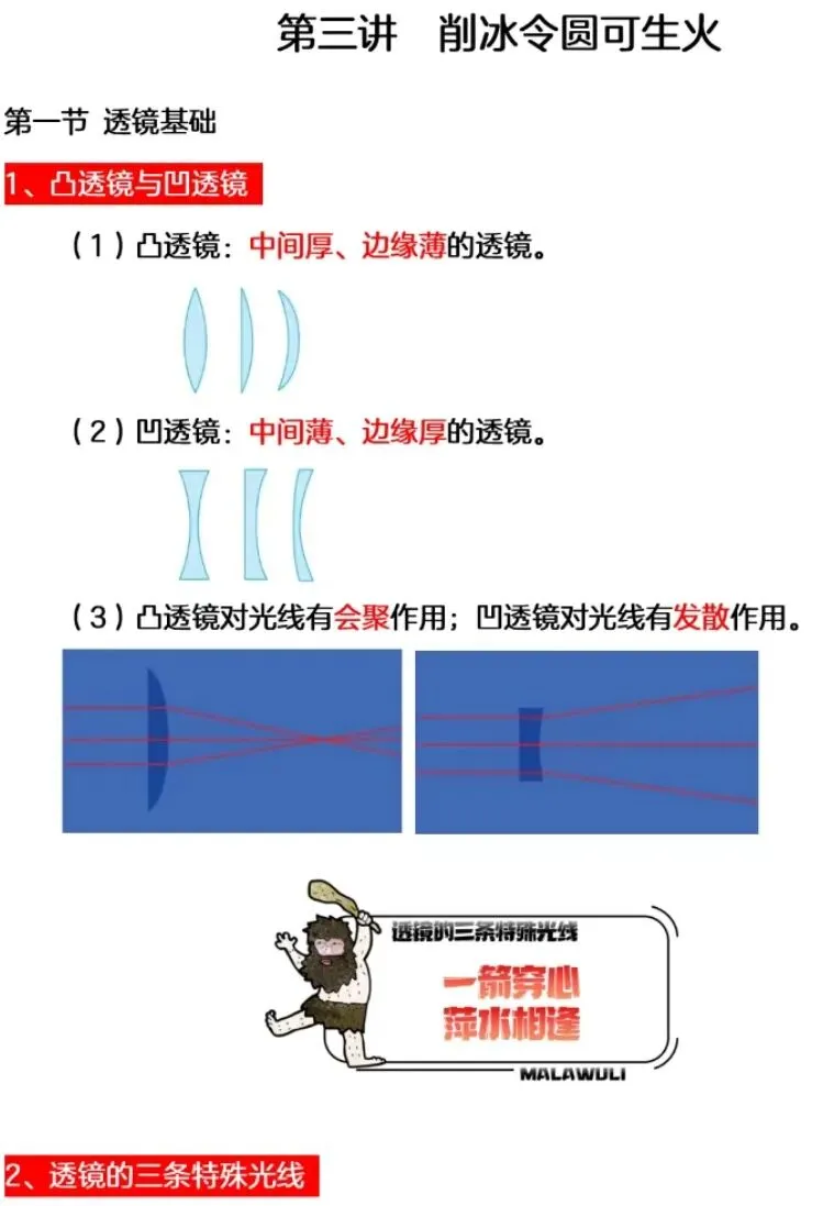 中考物理一轮复习之光学+物态变化+内能热机 第12张