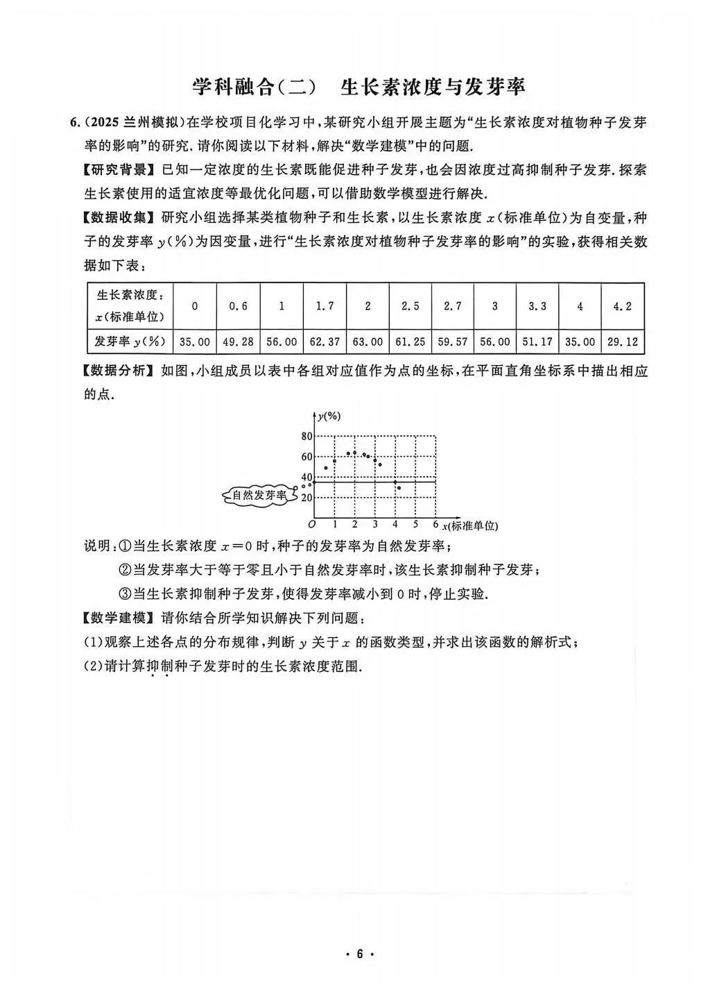 2026福建中考 数学压轴题 每日一练 Day 6 第2张