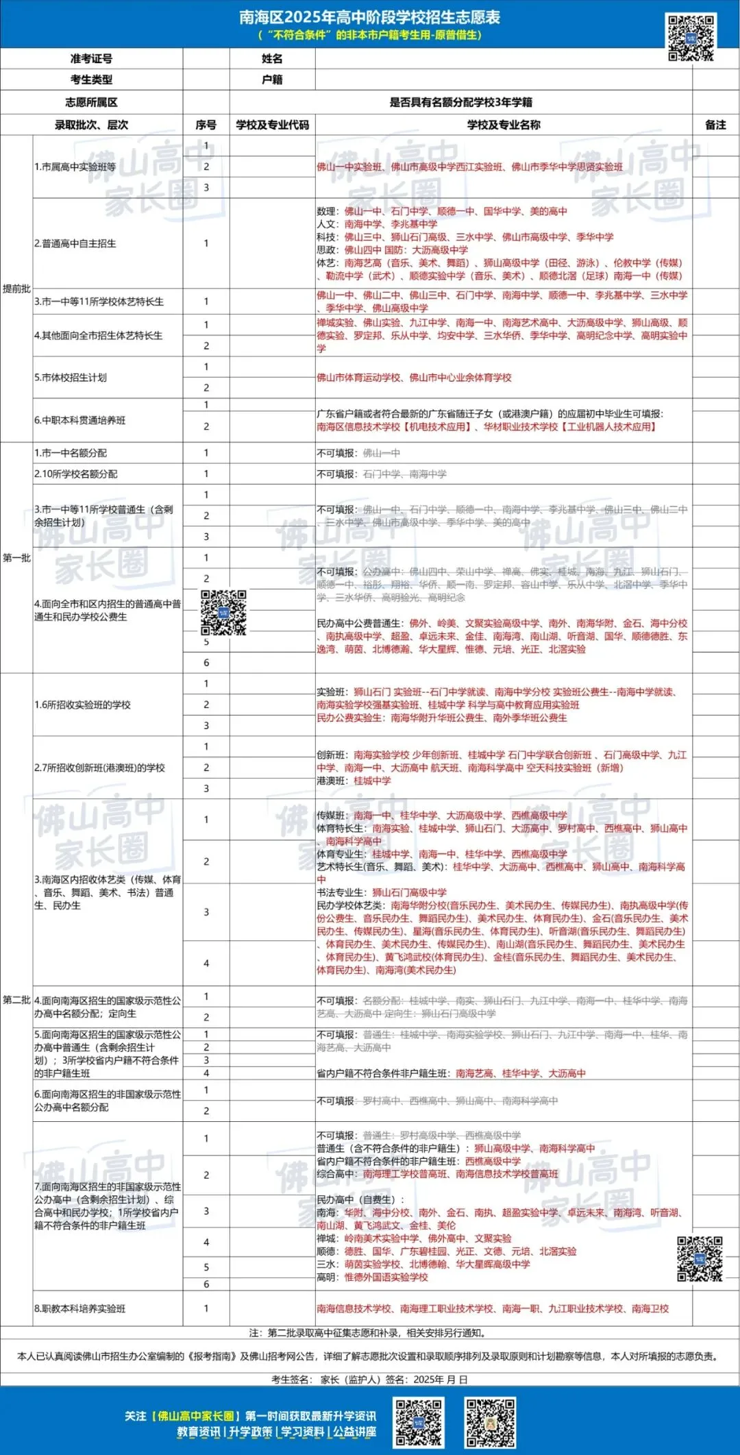 26中考必看!普借生能报哪些公办高中?佛山五区能报高中汇总.... 第7张