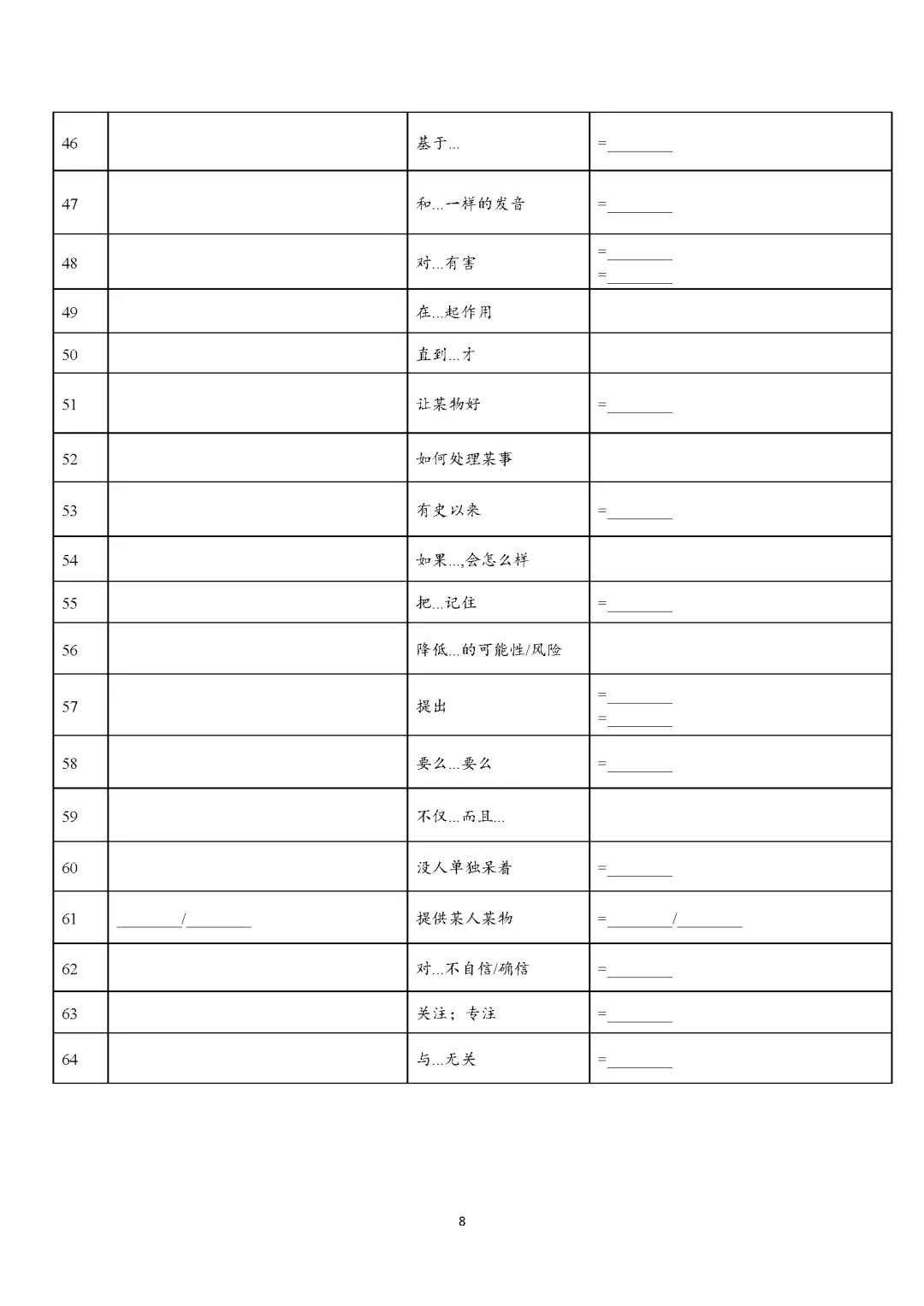 成都中考阅读词汇总结 第8张