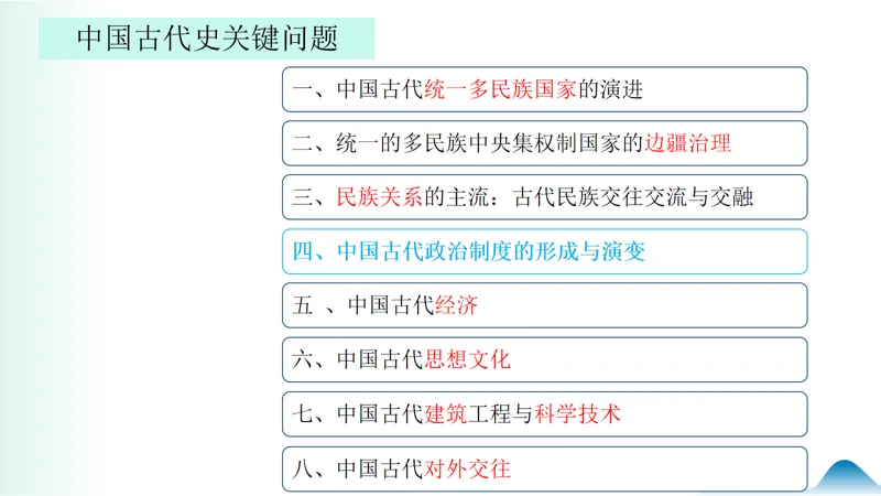 【山水复习】掌握中考历史关键:26届寒假中国古代史高效复习指南 第12张