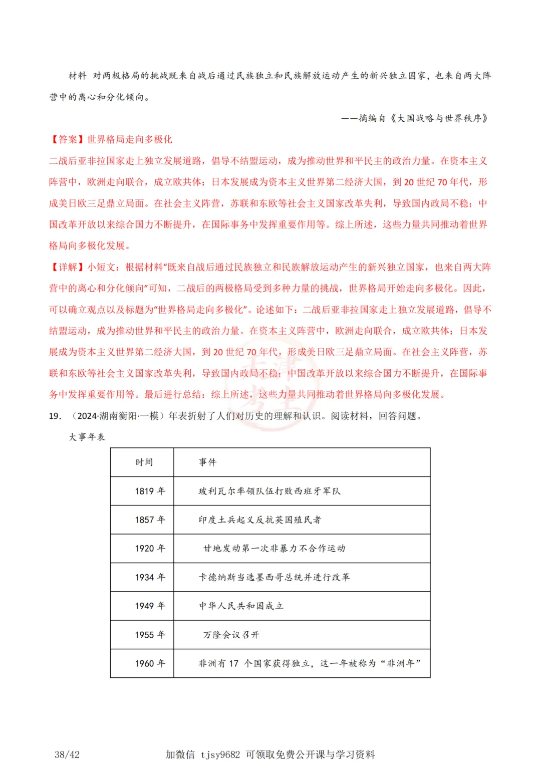中考历史答题模板小论文题 第42张 中考历史答题模板小论文题 第42张