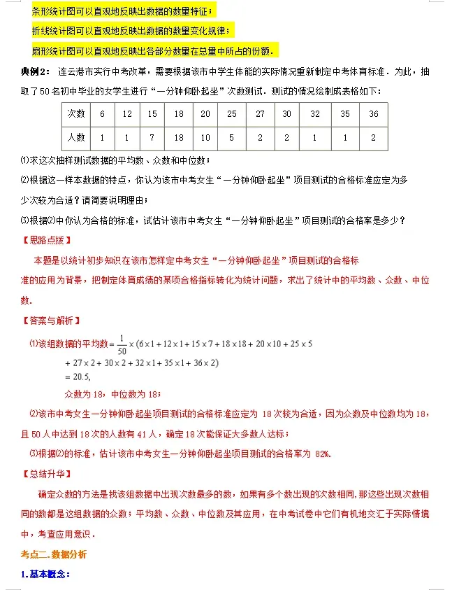初中数学 | 2026年中考数学重点知识梳理,务必转给孩子看一遍! 第44张
