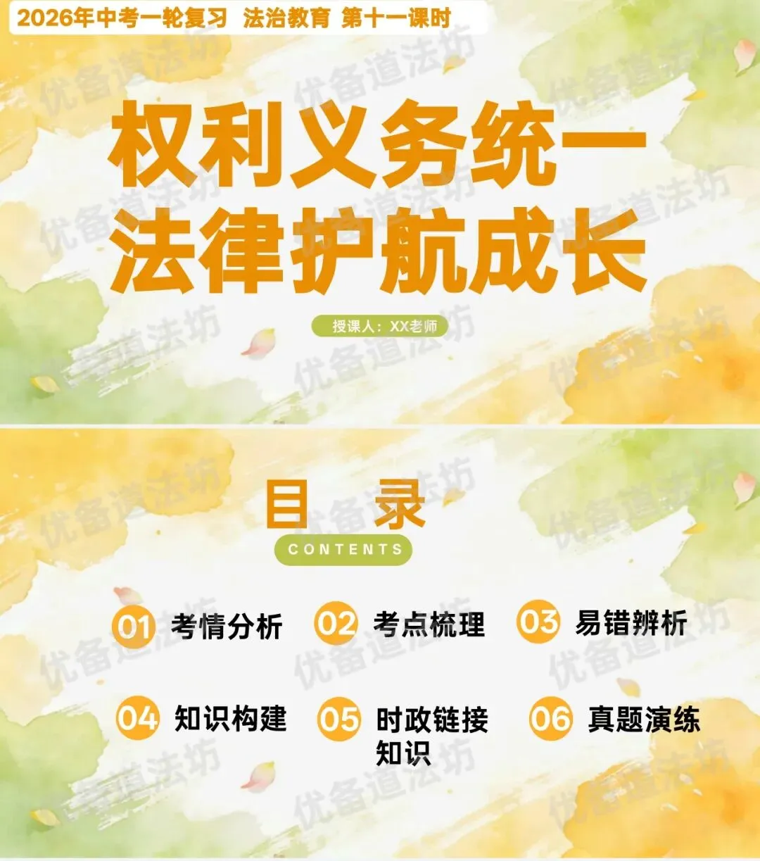 2026年中考一轮复习 11.权利义务统一 法律护航成长[七下第四单元、八下第二单元](课件+教学设计+导学案+必背知识) 第9张