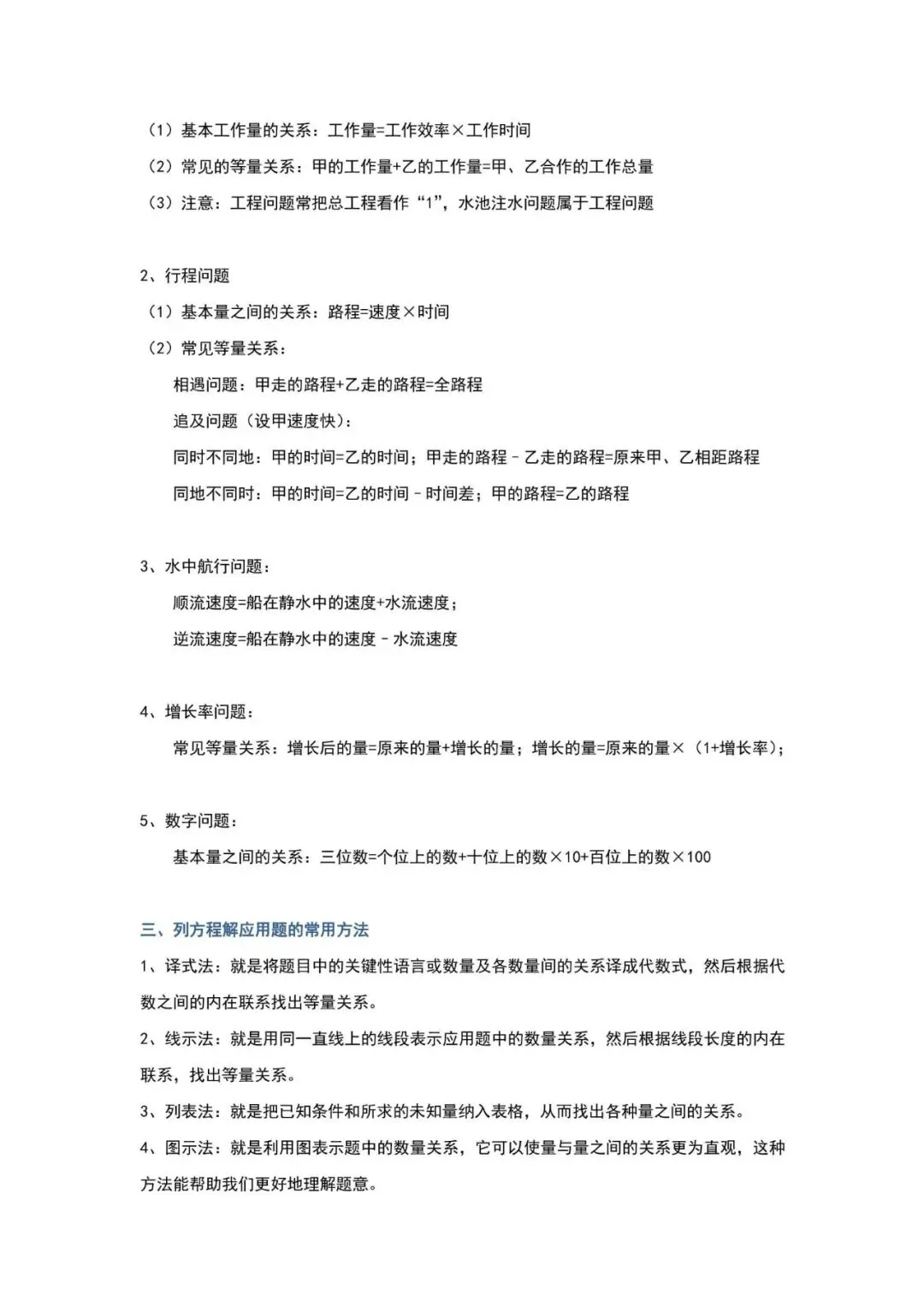 中考数学提分神器!代数知识点全面梳理 第9张 中考数学提分神器!代数知识点全面梳理 第9张