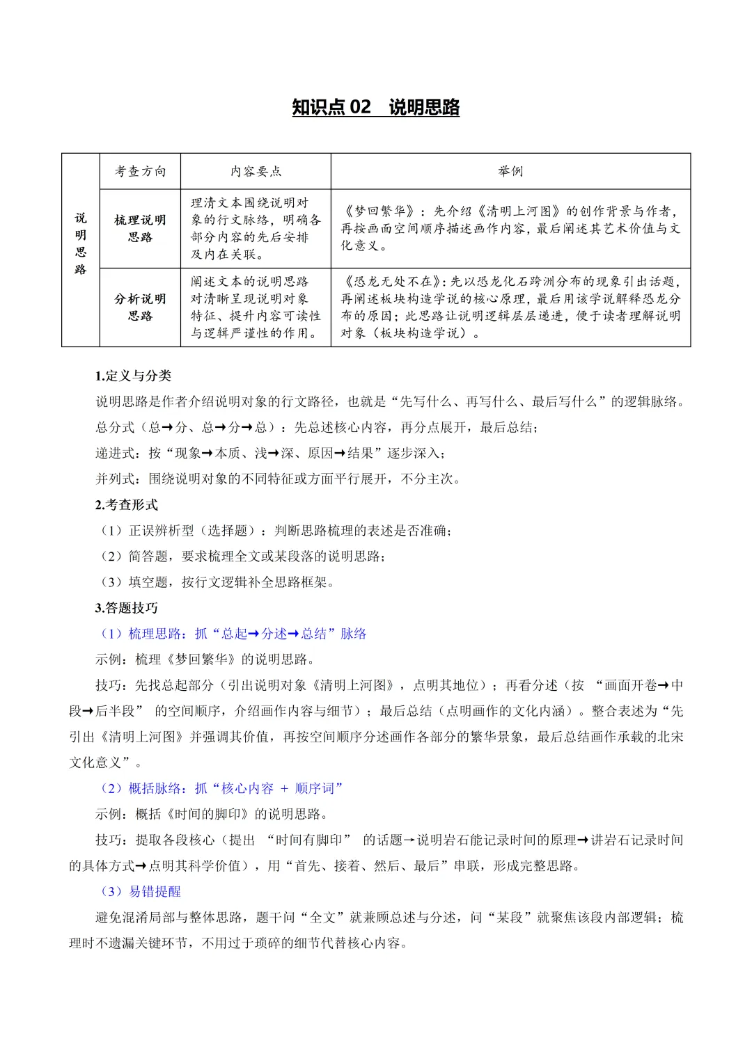 2026年最新中考语文一轮复习—说明文阅读 第02讲 说明顺序、思路与段落(课件+讲义+测练) 第8张