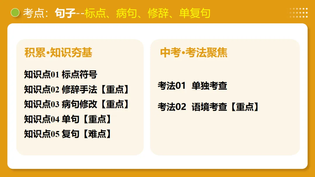 2026年中考复习第03讲《句子:病句、修辞、单复句》讲练测 第14张