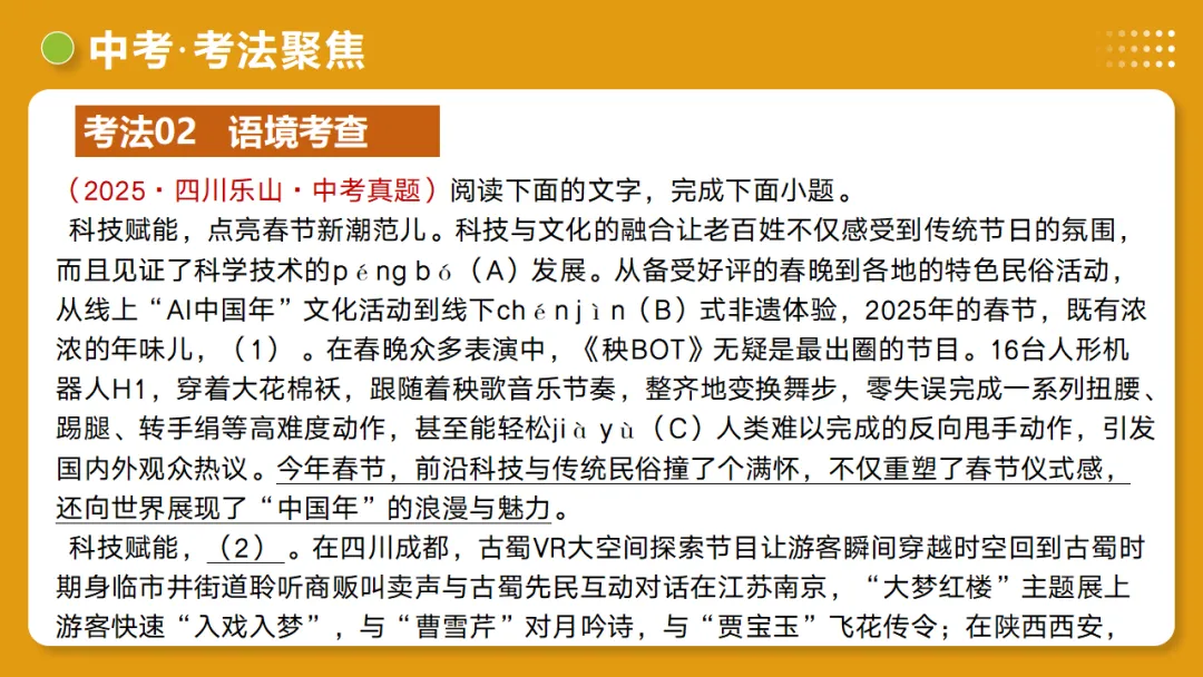 2026年中考复习第03讲《句子:病句、修辞、单复句》讲练测 第45张
