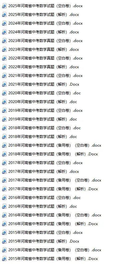 河南历年中考真题试卷合集(2015-2025) 第2张
