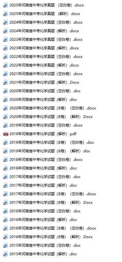 河南历年中考真题试卷合集(2015-2025) 第6张