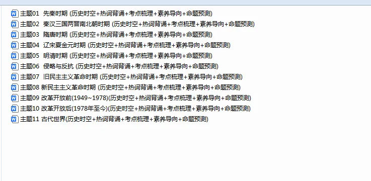 2025年中考复习历史(21个主题)(一) 第1张