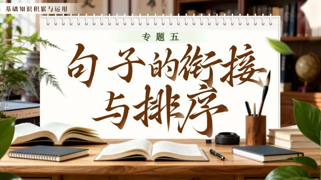 【中考语文】一轮复习《专题五:句子的衔接与排序》| 教学课件 第3张