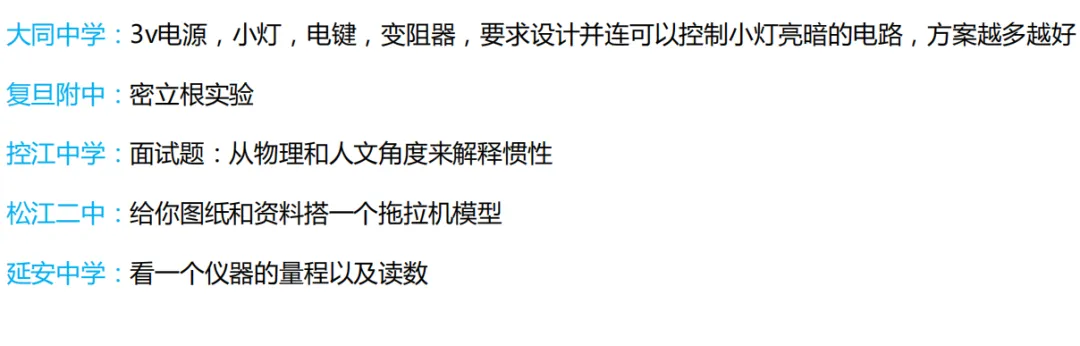 上海中考自招各科考点|物理、化学篇 第19张
