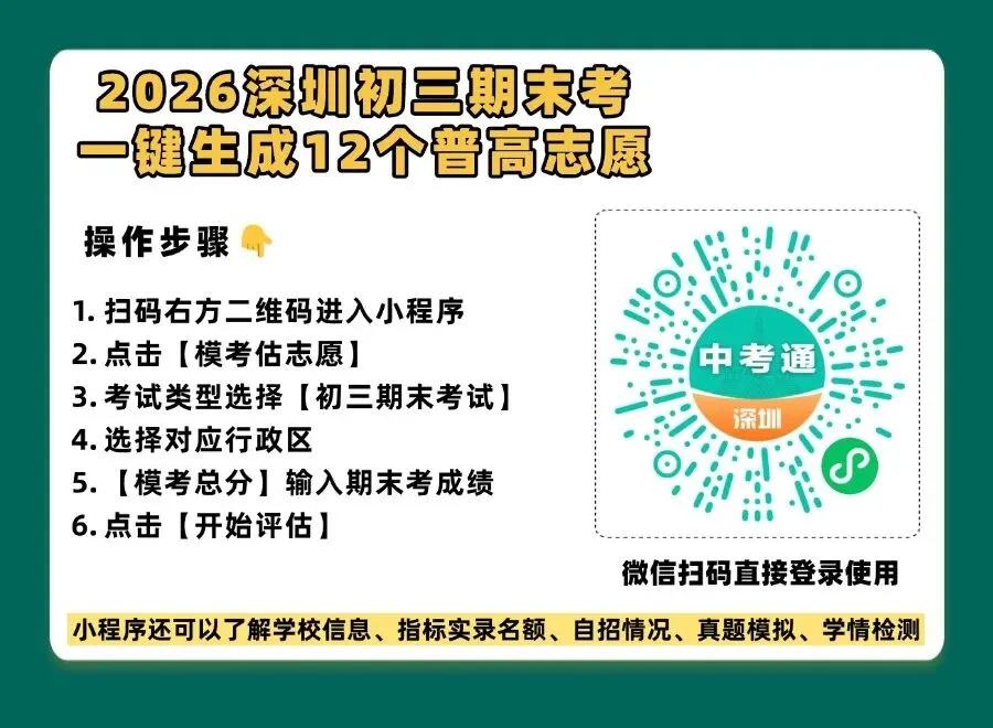 最新整理!深圳近10年中考真题+答案,免费领! 第1张 最新整理!深圳近10年中考真题+答案,免费领! 第1张