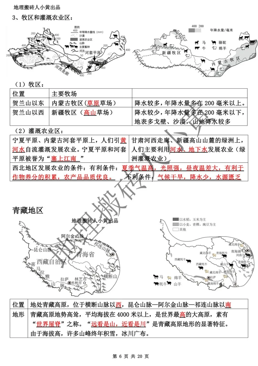【中考复习】2025-2026学年最新教材八下地理粤教版知识点总结(背诵版和默写版) 第7张