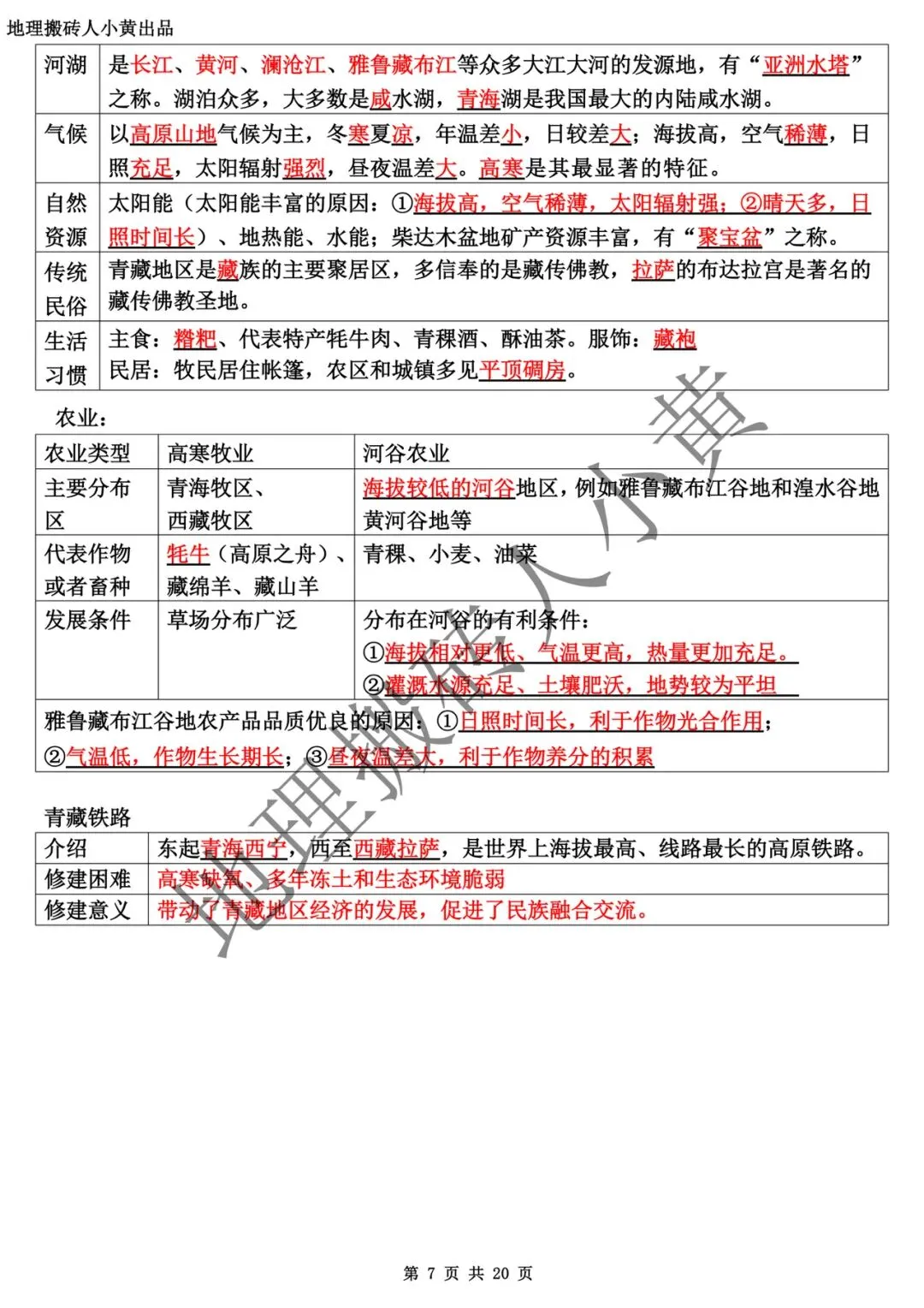 【中考复习】2025-2026学年最新教材八下地理粤教版知识点总结(背诵版和默写版) 第8张
