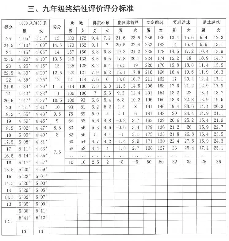 2026年南阳中考体育考试项目及评分标准(含体考算分器) 第1张