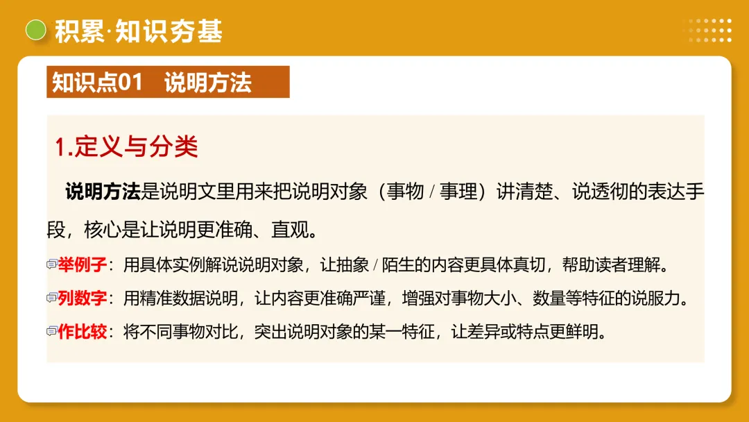 2026年最新中考语文一轮复习—说明文阅读 第03讲 说明方法与语言(课件+讲义+测练) 第34张