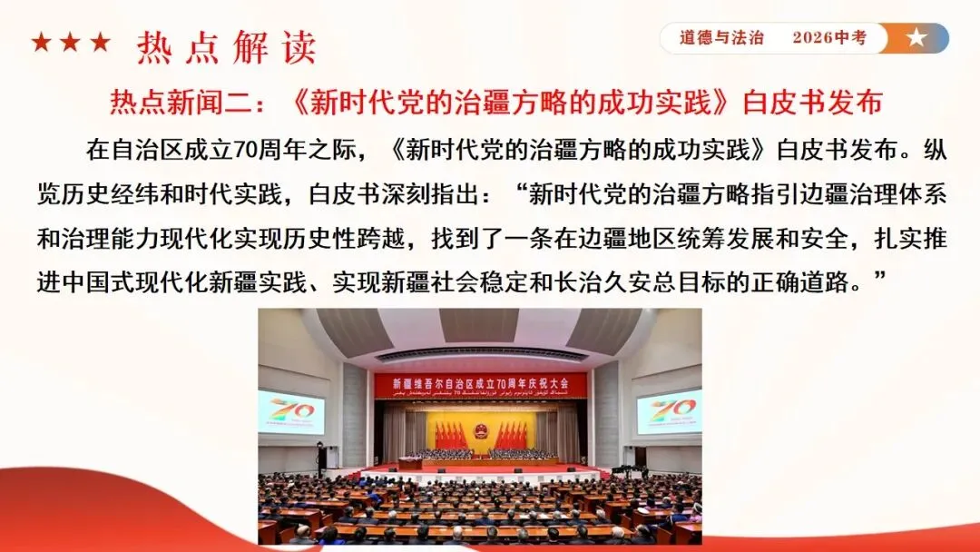 2026年中考道法时政热点专题课件8:新疆维吾尔自治区成立70周年 第7张