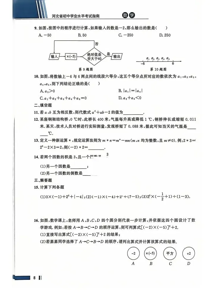 数学考试指南 | 2026年河北省中考数学考试指南 第15张
