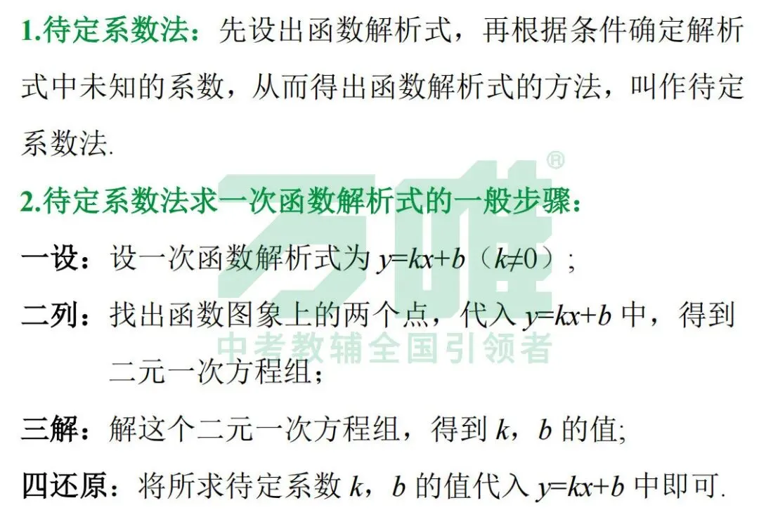 【中考数学】待定系数法都不会,数学是不是完蛋了 第4张 【中考数学】待定系数法都不会,数学是不是完蛋了 第4张
