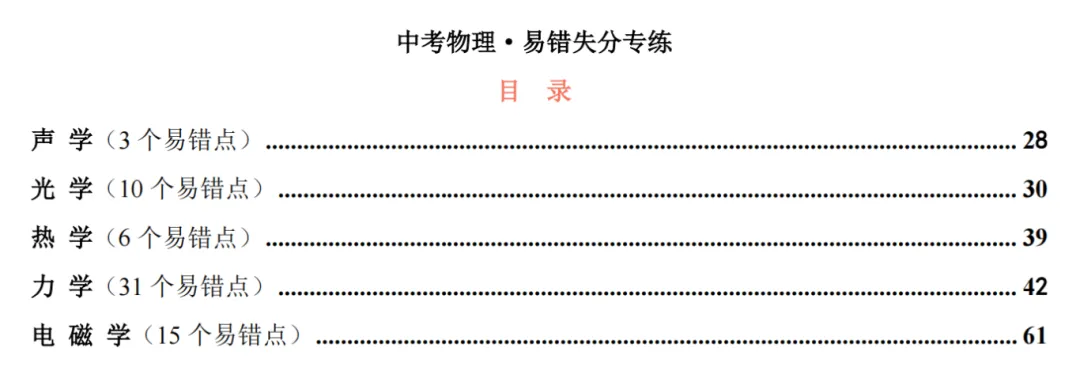 必刷好题!中考物理高频易错经典题型专项突破(含答案)抓紧领! 第2张 必刷好题!中考物理高频易错经典题型专项突破(含答案)抓紧领! 第2张