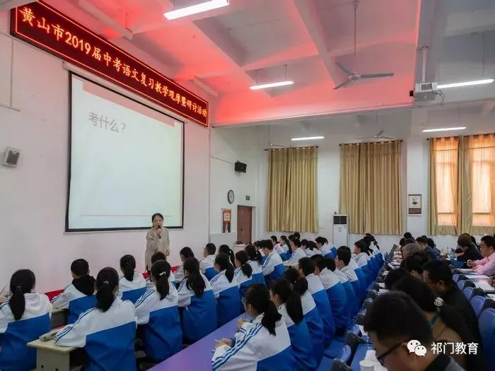 程杨木工作室举行2019届中考语文复习教学观摩暨研讨 第4张