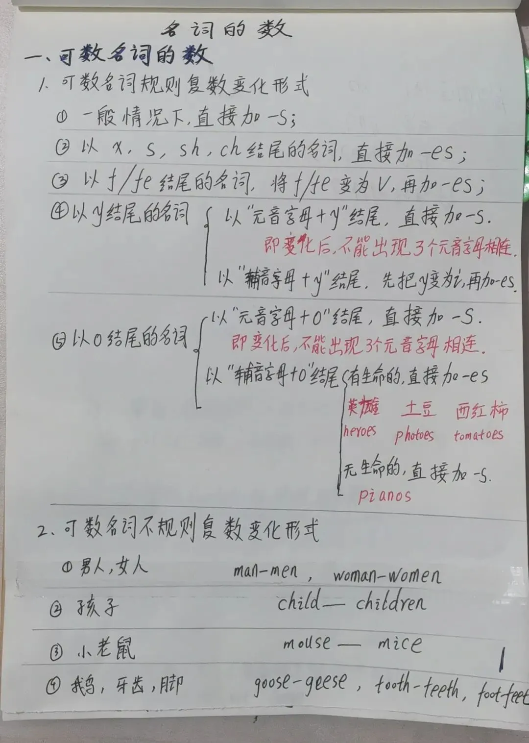 中考名词的数及所有格 第1张