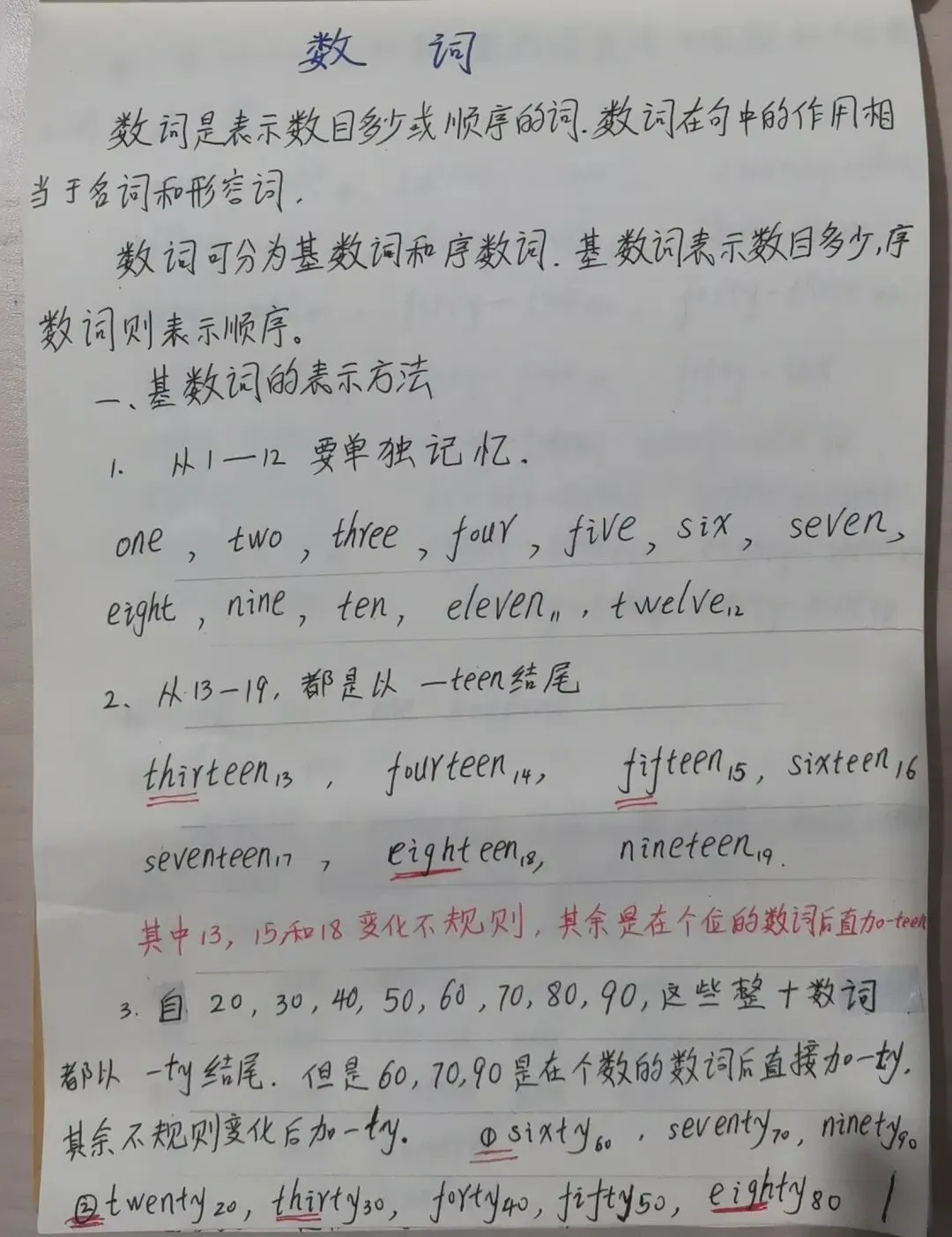 中考英语数词 第1张