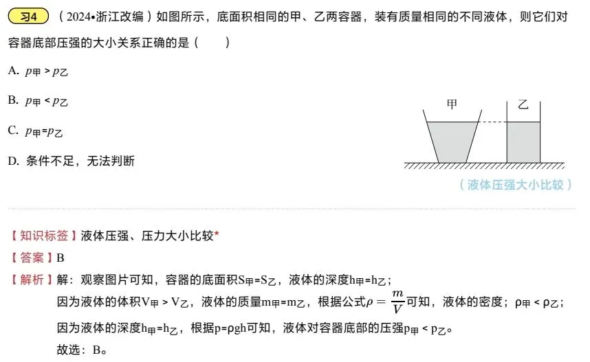 中考物理一轮复习之力学压强 第45张