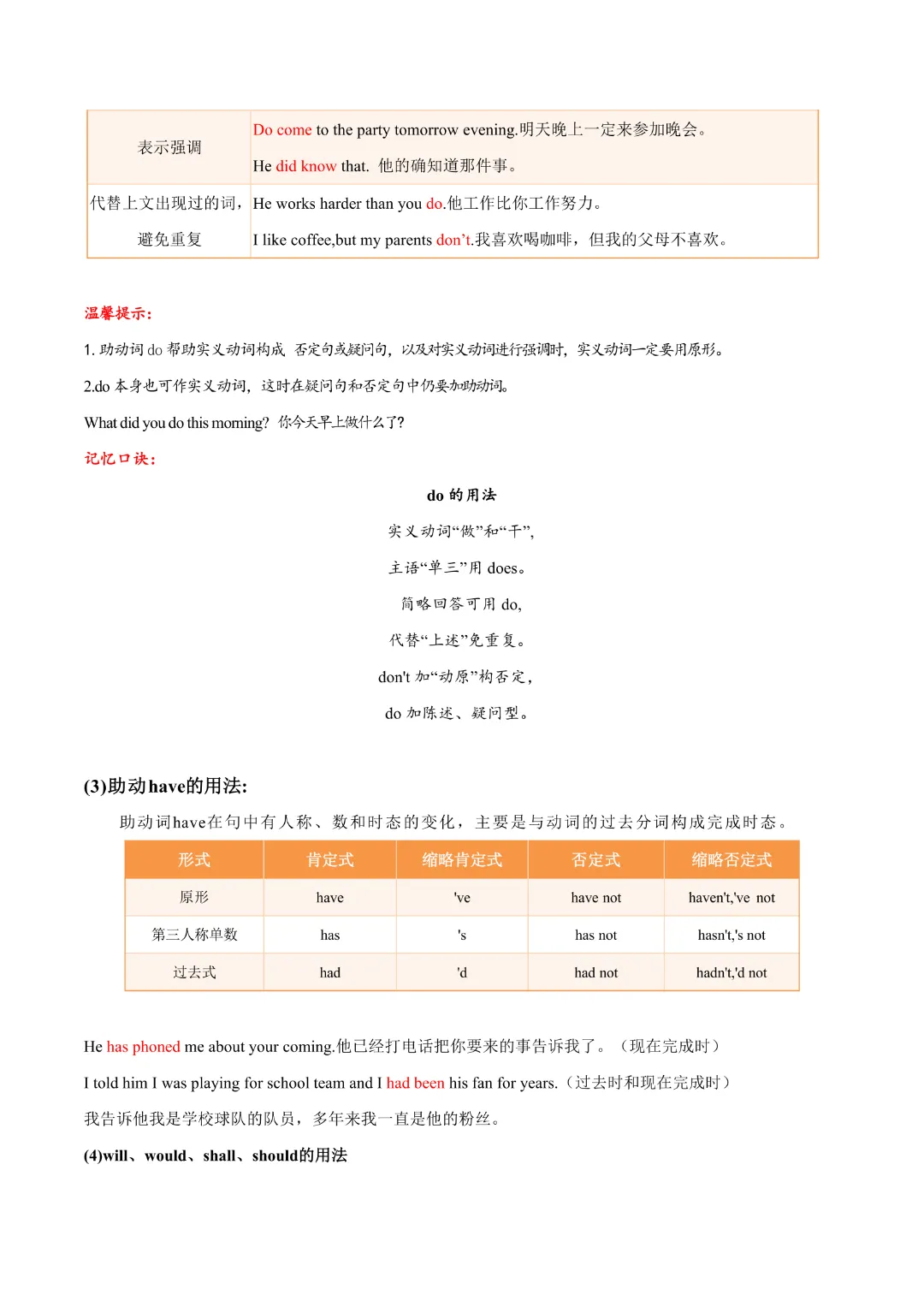 【中考专项英语】《专题14 动词 知识清单+易错专练》完整高清电子版可打印 第8张