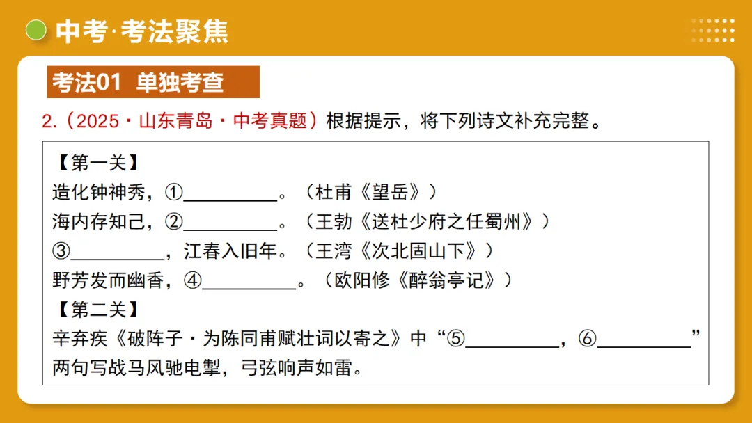 2026年中考复习第05讲《名句名篇默写》讲练测 第34张 2026年中考复习第05讲《名句名篇默写》讲练测 第34张
