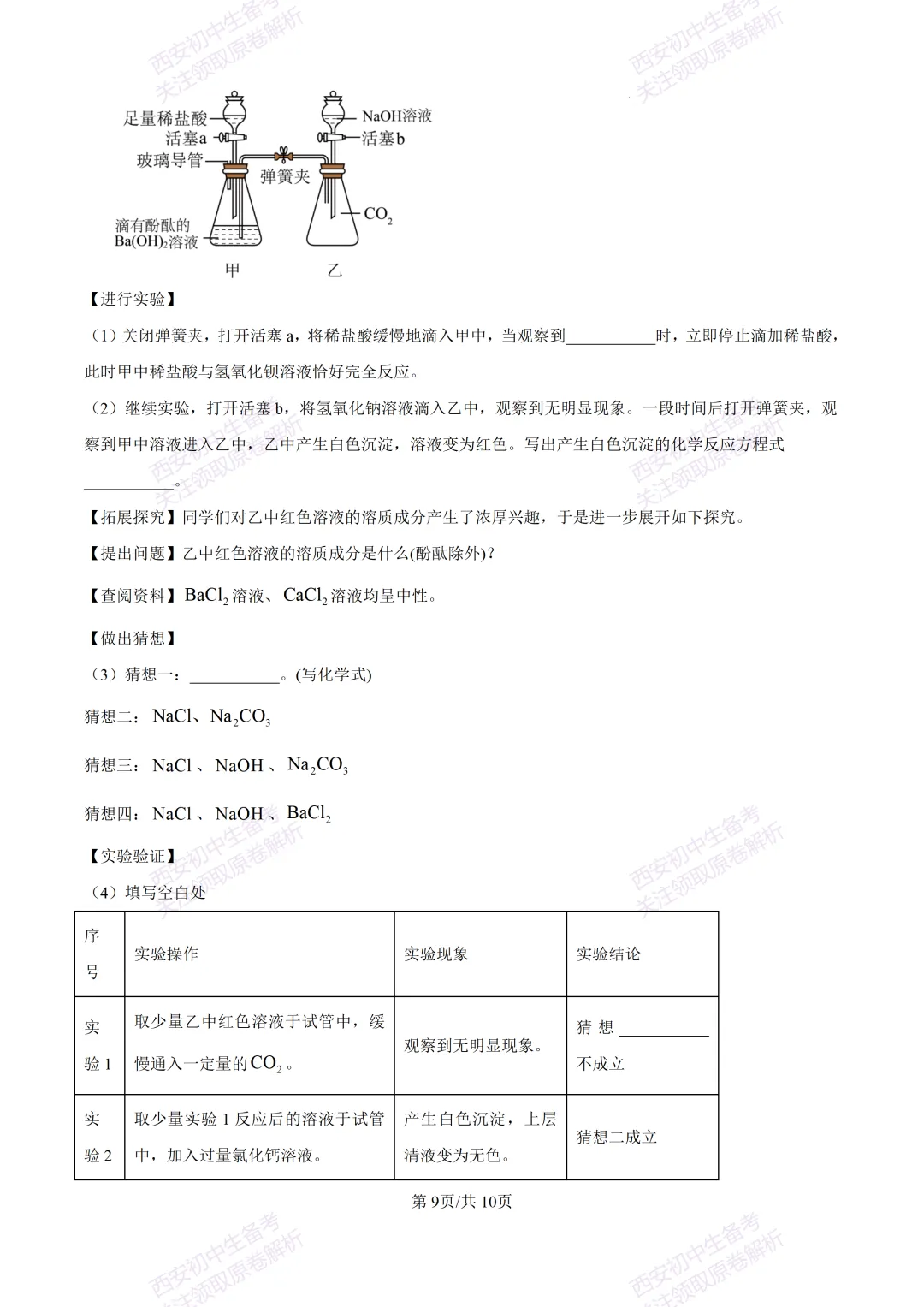 中考复习,五大名校真题!西安模拟:【2025高新一中】九年级五模考试,化学试题,试卷+完整版答案,免费下载! 第15张