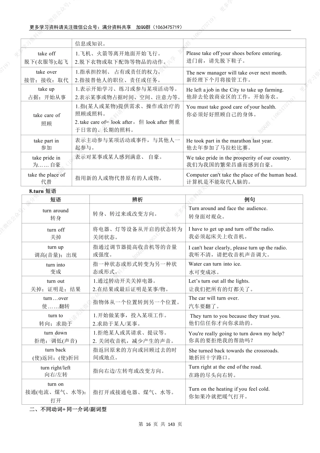 【初中英语】2026中考英语知识梳理,电子版可打印 第16张