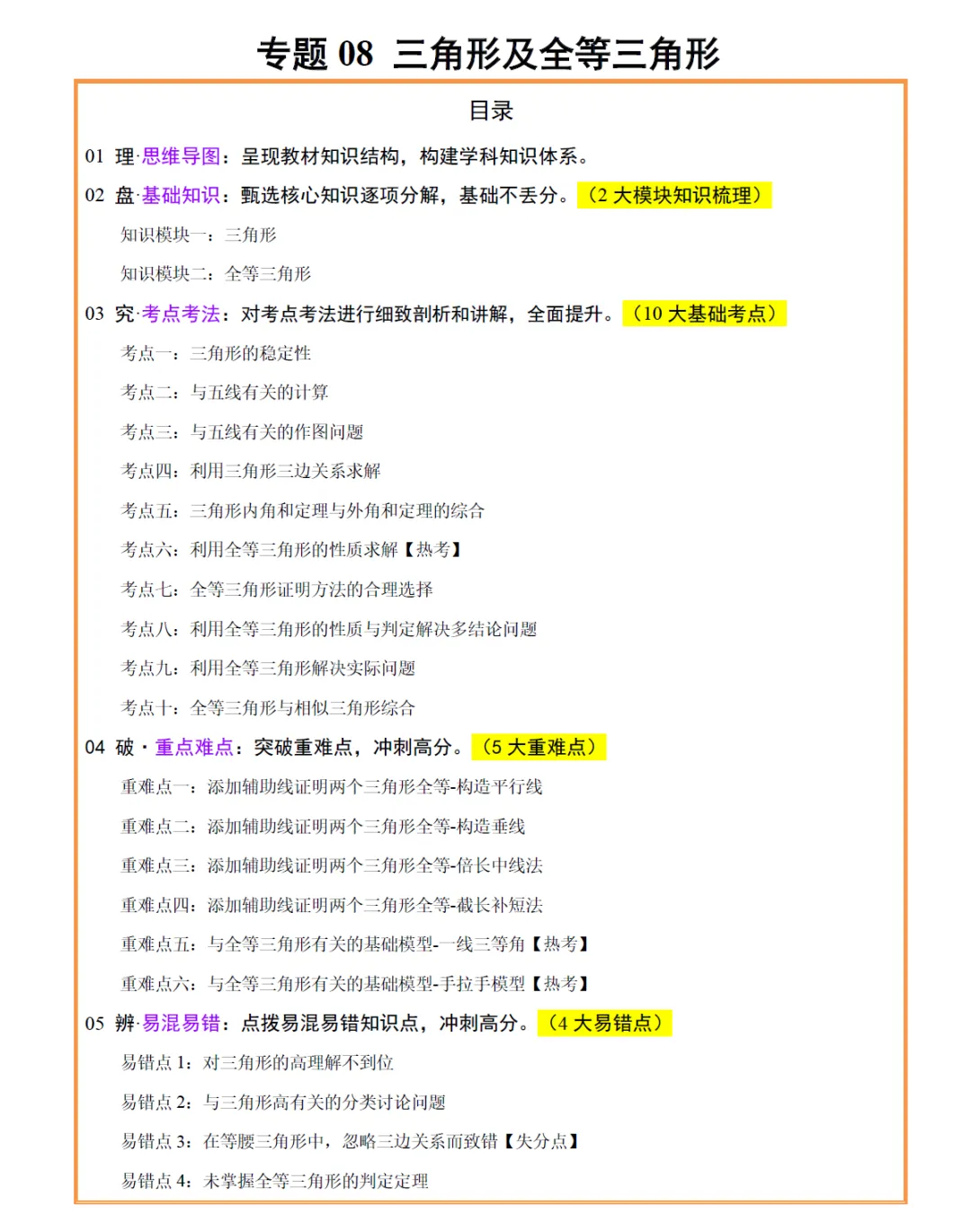 2025版《中考总复习》初中九科全套(思维导图+知识点梳理+命题考点+易混易错)(可下载) 第8张