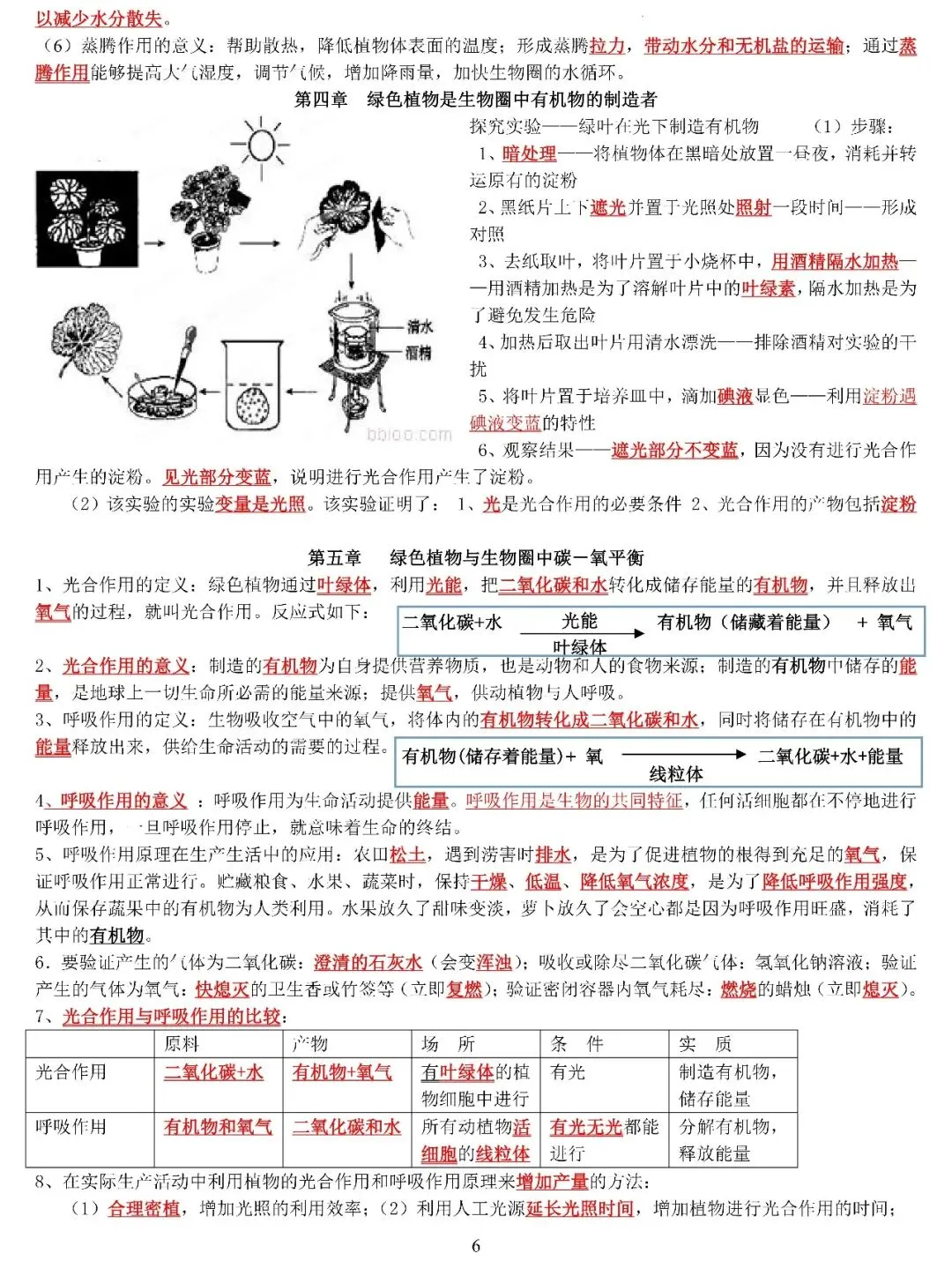 中考生物复习专题 第6张