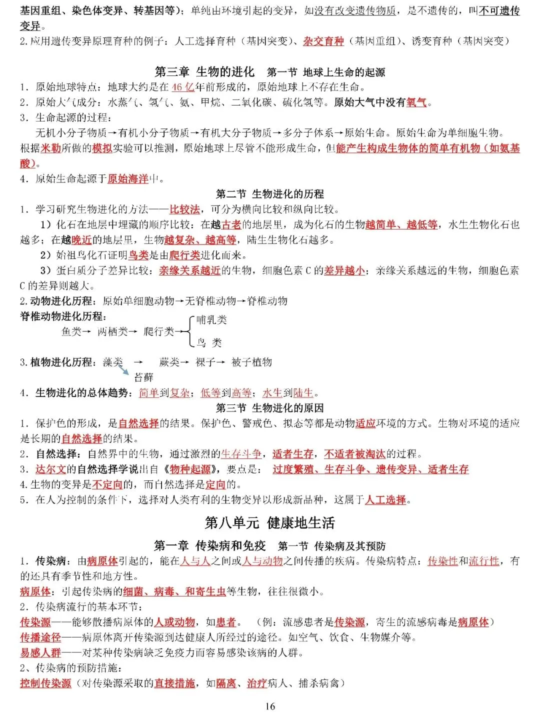 中考生物复习专题 第15张