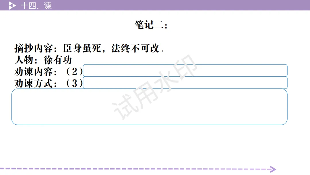 《2026中考总复习精华版》【阅读无忧】第四部分 古诗文十四、谏 第13张