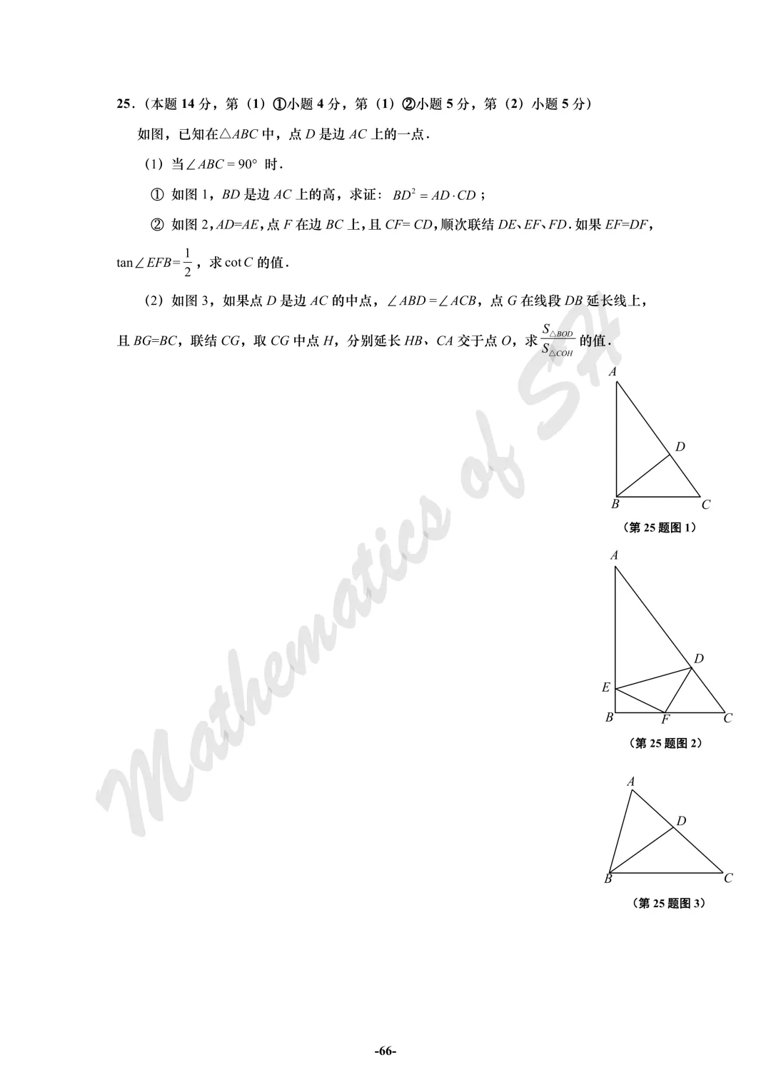 【2026上海中考】2026届初三数学16区一模汇总(试卷版) 第66张