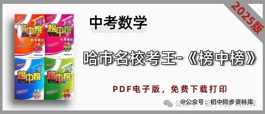 【初中资料】2025《初中数学•中考榜中榜》(PDF可打印) 第3张