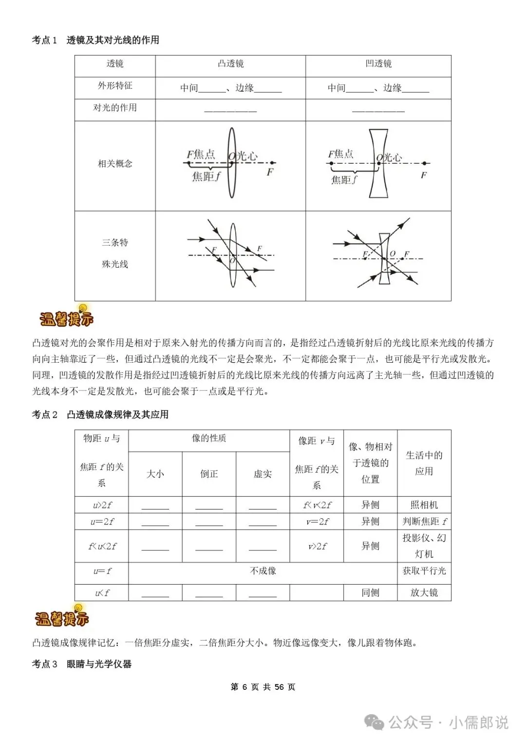 学霸笔记 | 2025届中考物理知识梳理+全国通用(学生版) 第6张