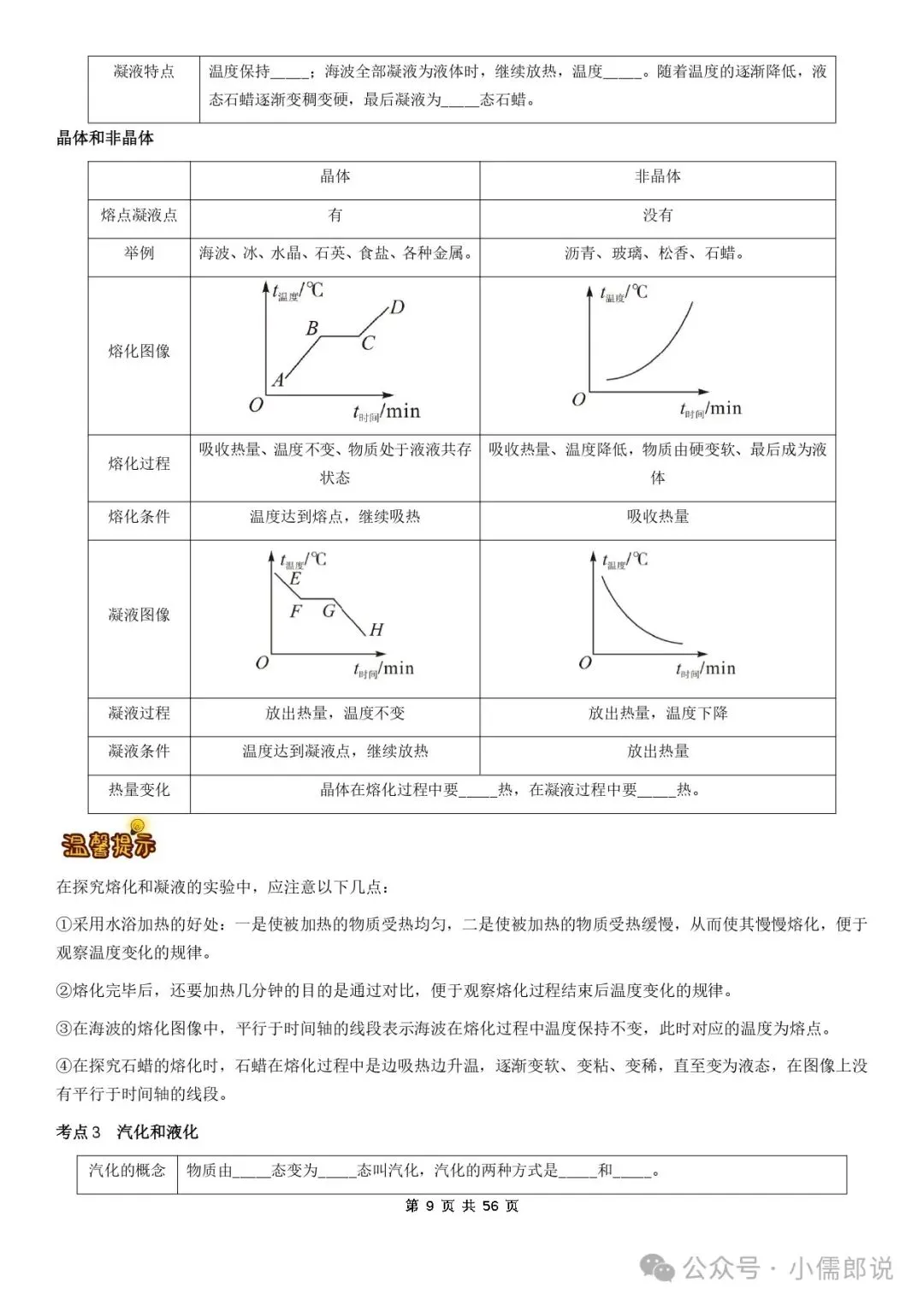 学霸笔记 | 2025届中考物理知识梳理+全国通用(学生版) 第9张