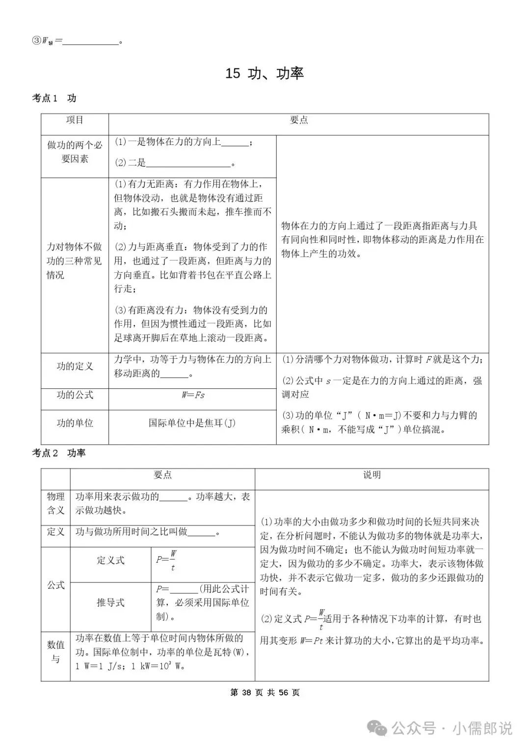 学霸笔记 | 2025届中考物理知识梳理+全国通用(学生版) 第37张