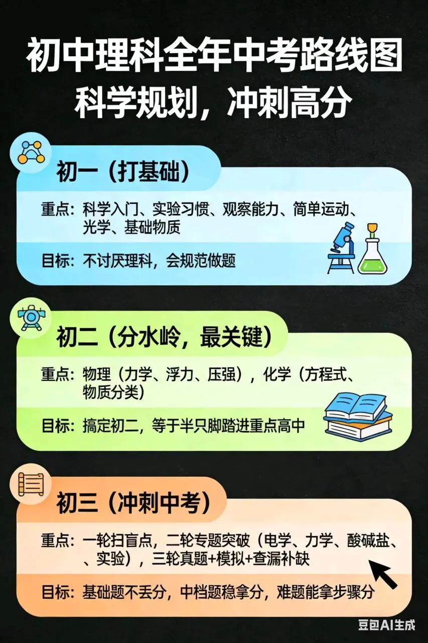 2026春晚藏中考信号:初中理科今年重点全在这 第1张 2026春晚藏中考信号:初中理科今年重点全在这 第1张
